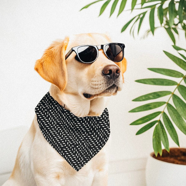 Black and white mudcloth bandana • Pawer to the People
