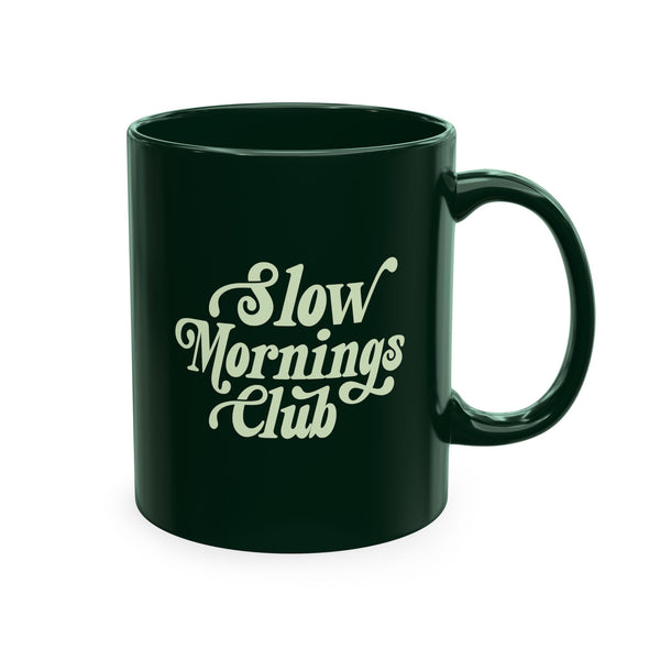 Slow Mornings Club retro mug • Pawer to the People
