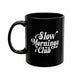 Slow Mornings Club retro mug • Pawer to the People