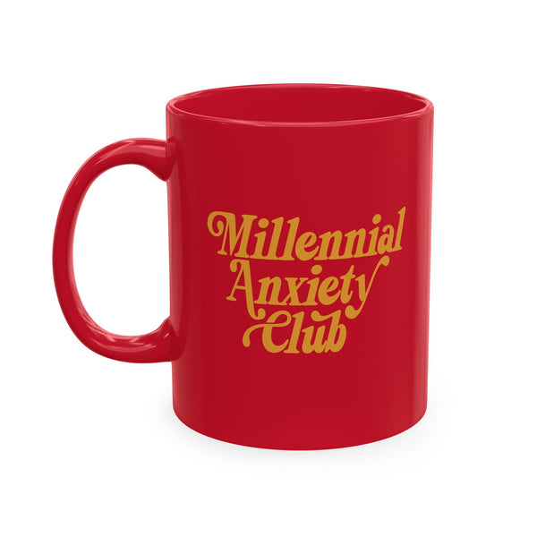 Millennial Anxiety Club retro mug • Pawer to the People