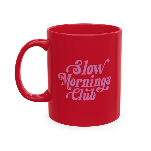 Slow Mornings Club retro mug • Pawer to the People