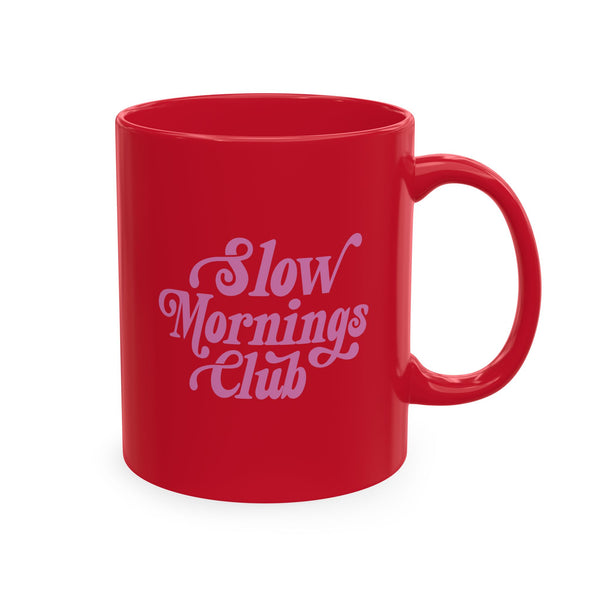 Slow Mornings Club retro mug • Pawer to the People