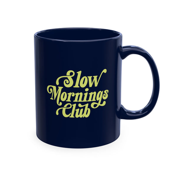 Slow Mornings Club retro mug • Pawer to the People