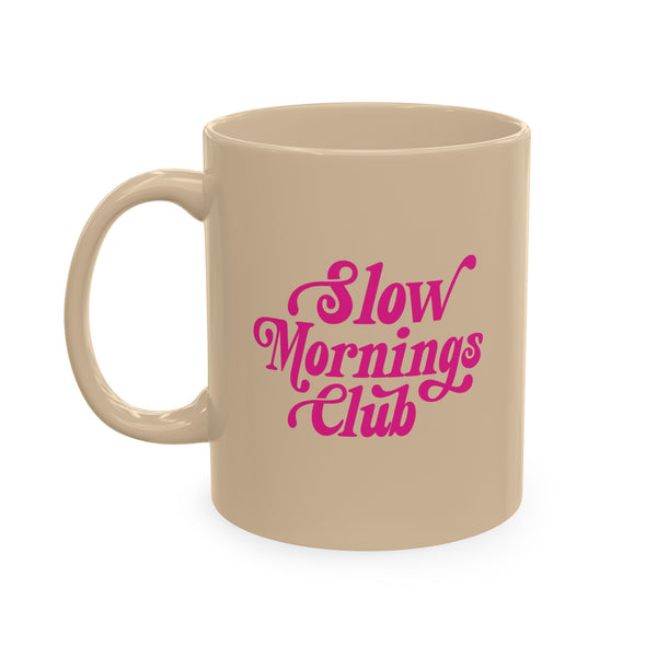 Slow Mornings Club retro mug • Pawer to the People