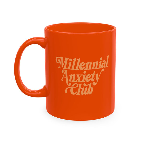 Millennial Anxiety Club retro mug • Pawer to the People