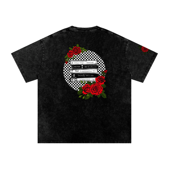 '90s R&B roses & rewind oversized tee • Pawer to the People