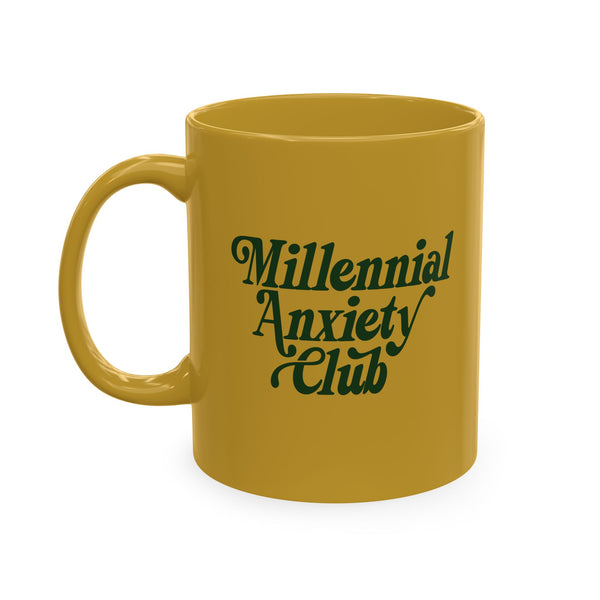 Millennial Anxiety Club retro mug • Pawer to the People