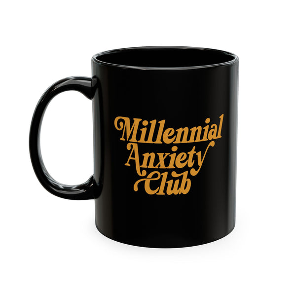 Millennial Anxiety Club retro mug • Pawer to the People