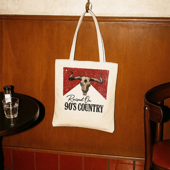 Raised on '90s Country tote • Pawer to the People