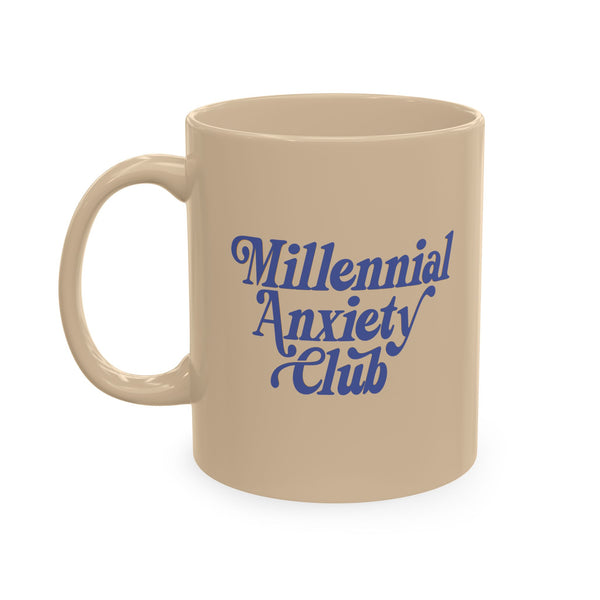 Millennial Anxiety Club retro mug • Pawer to the People