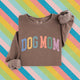 Dog mom color pop crewneck sweatshirt • Pawer to the People