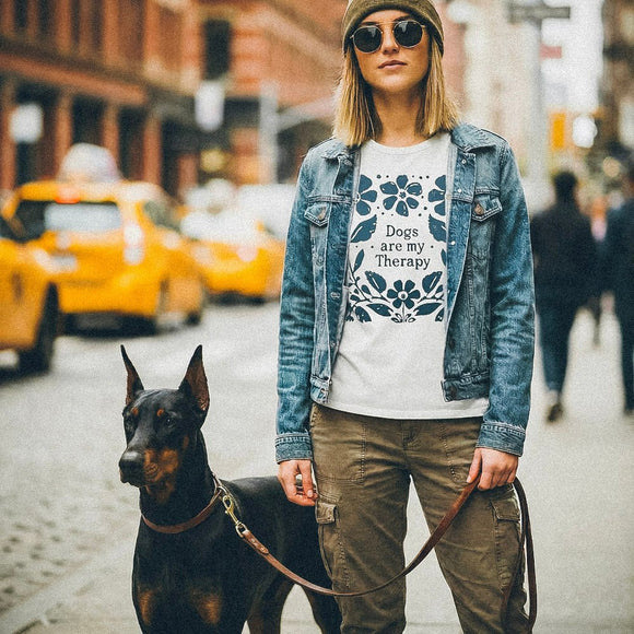 Dogs are my therapy tee • Pawer to the People