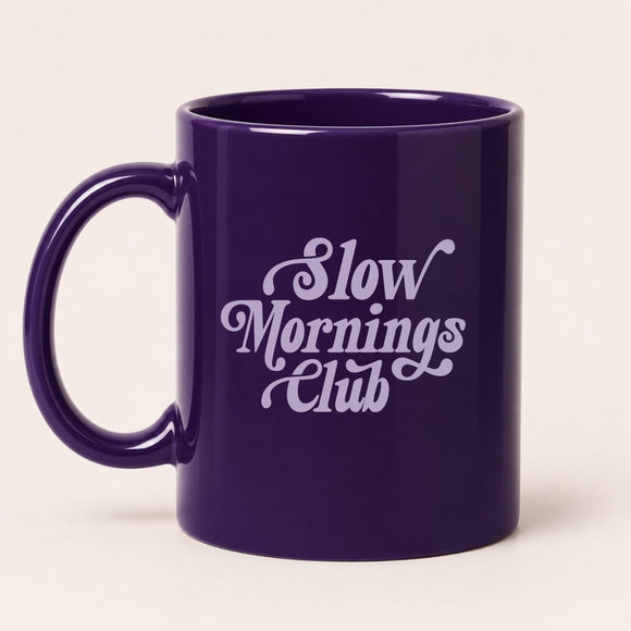 Slow Mornings Club retro mug • Pawer to the People