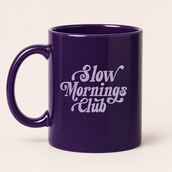 Slow Mornings Club retro mug • Pawer to the People