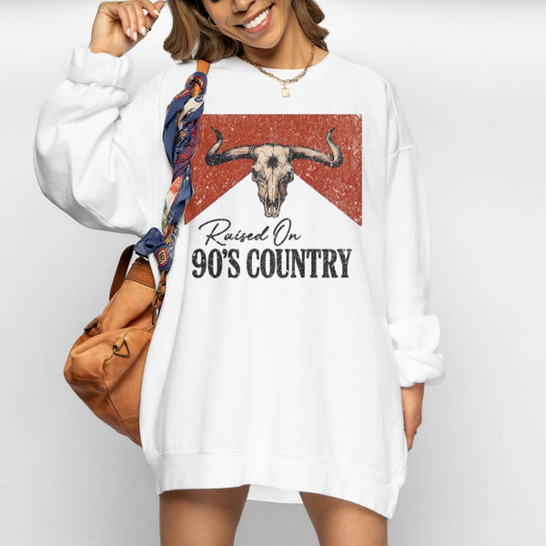 Raised on '90s Country vintage sweatshirt • Pawer to the People