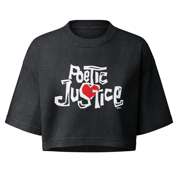 Poetic Justice boxy cropped tee • Pawer to the People