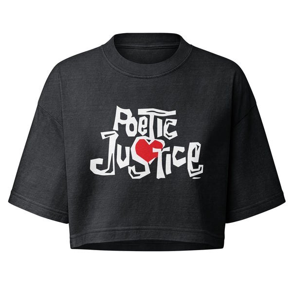 Poetic Justice boxy cropped tee • Pawer to the People