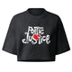 Poetic Justice boxy cropped tee • Pawer to the People